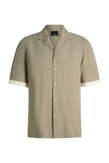 JOOP! Kurzarmhemd Kawo khaki Regular Fit