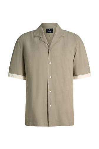 JOOP! Kurzarmhemd Kawo khaki Regular Fit