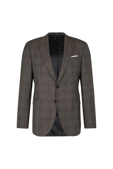 JOOP! Business-Sakko Herby taupe gemustert Slim Fit