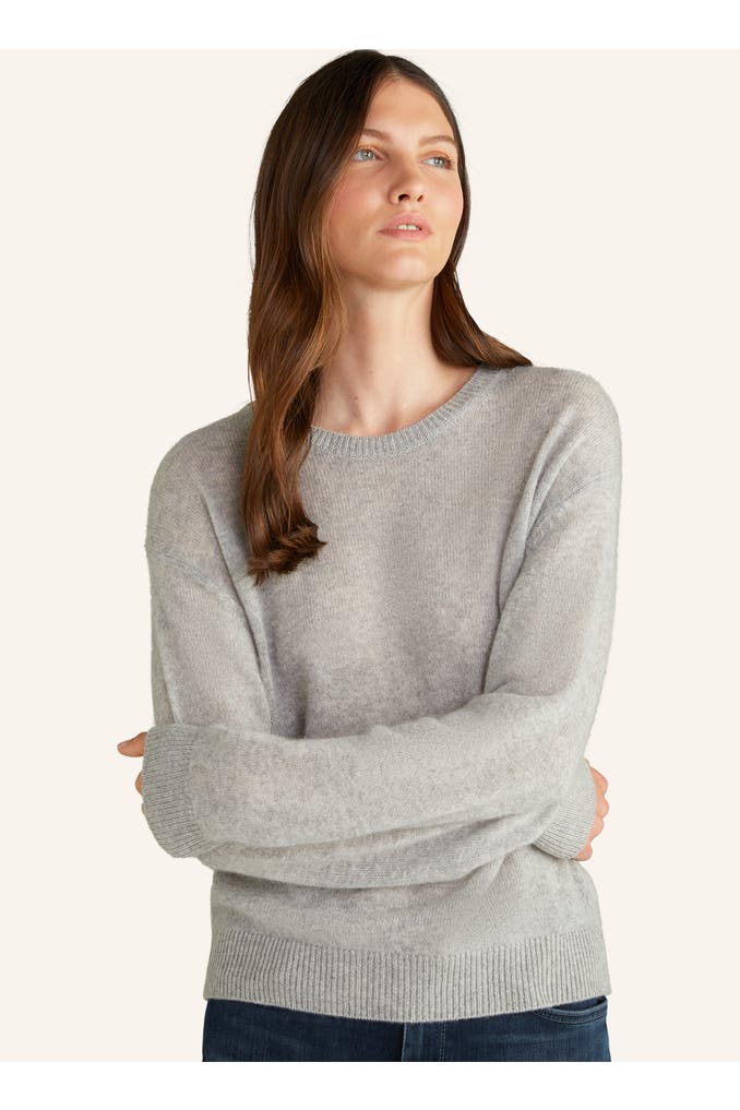 JOOP! Pullover CashmereStrickpullover in Schwarz grau meliert