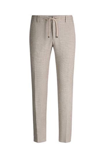 JOOP! Sweatpant Sake beige gemustert Slim