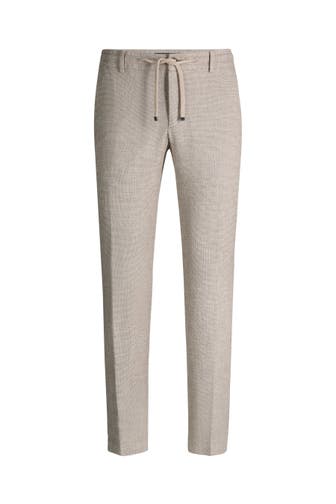 JOOP! Sweatpant Sake beige gemustert Slim