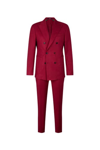 JOOP! Anzug Heazy-Bennet rot Slim Fit
