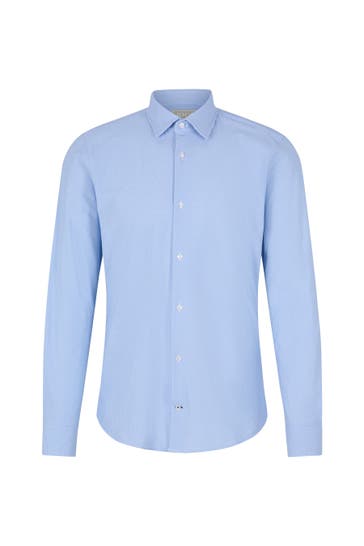JOOP! Business-Hemd Travel Pit blau Slim Fit