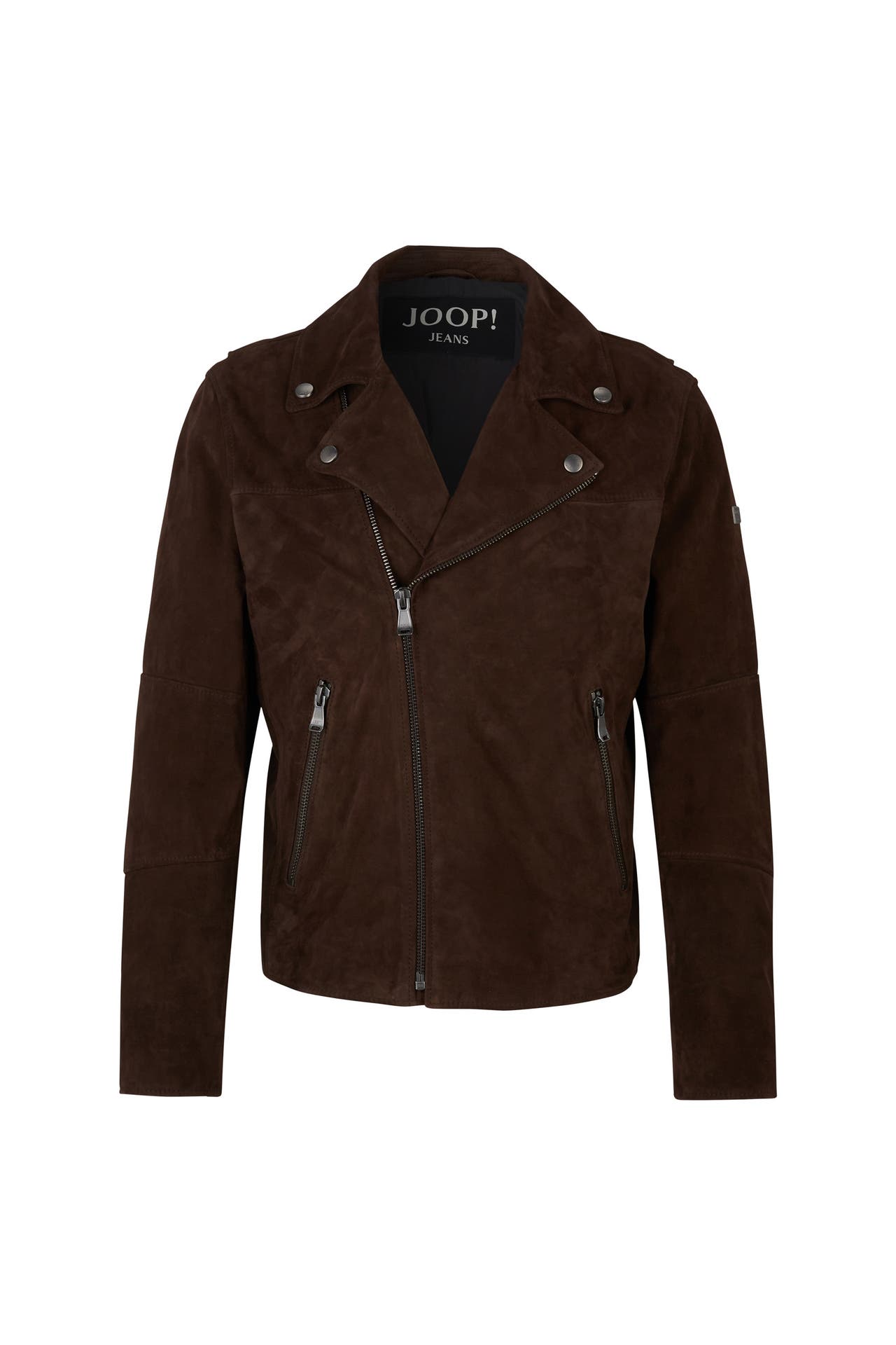 JOOP! Lederjacke Velours-Lederjacke Lezy in Dunkelbraun dunkelbraun, Bild 1