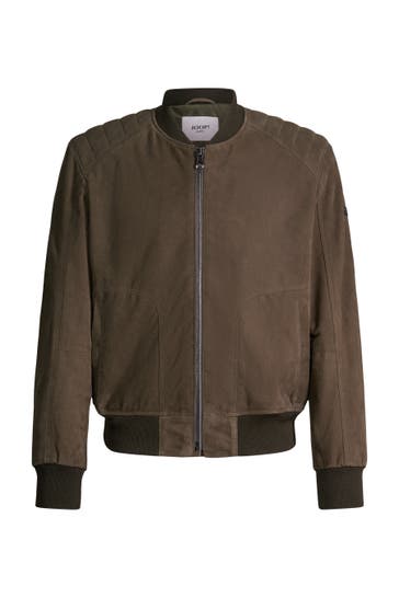 JOOP! Lederjacke Bokston oliv