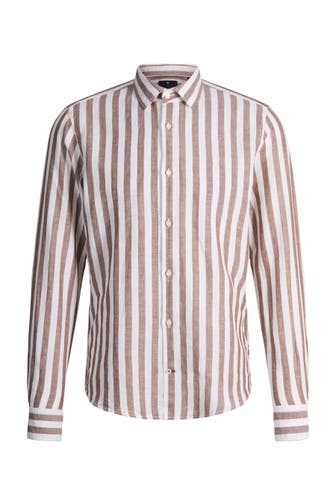 JOOP! Business-Hemd Pit braun Slim Fit