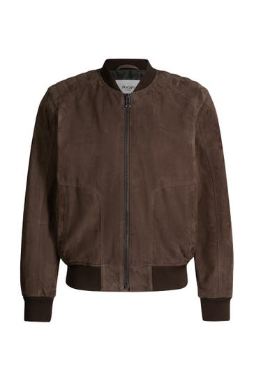 JOOP! Lederjacke Bokston dunkelbraun