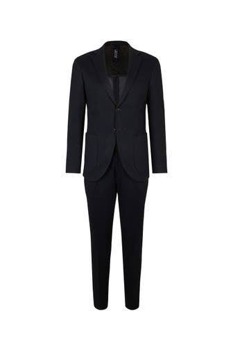JOOP! Anzug Jersey-Anzug Dash-Bird in Grau dunkelblau Extra Slim Fit
