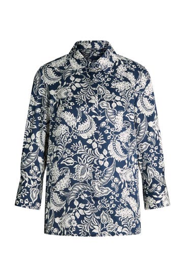JOOP! Casual-Bluse Bärbel dunkelblau/weiß gemustert