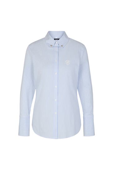 JOOP! Casual-Bluse Barbara hellblau/weiß gestreift