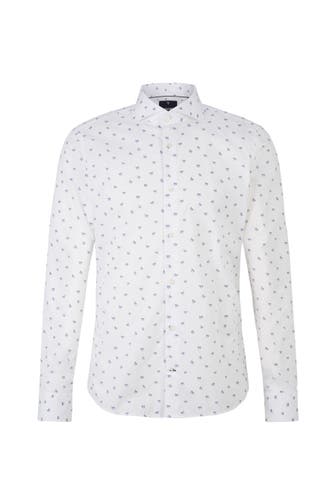 JOOP! Business-Hemd Hemd Pai in Weiß/Blau gemustert weiß/blau Slim Fit