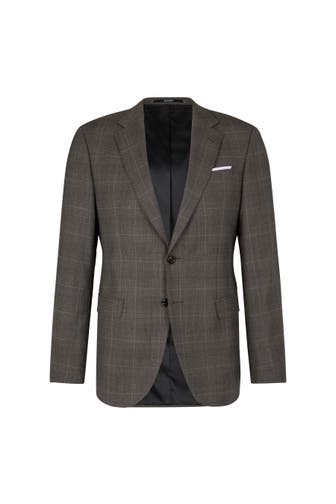 JOOP! Business-Sakko Herby taupe gemustert Slim Fit