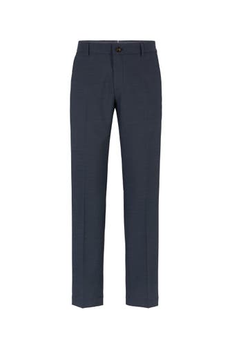 JOOP! Stoffhose Chino Hank in Hellgrau meliert dunkelblau Slim