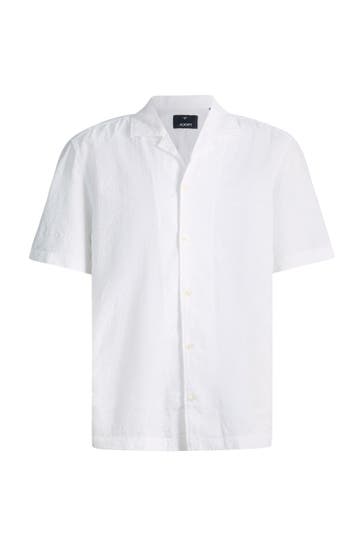 JOOP! Kurzarmhemd Kawai weiß Loose Fit