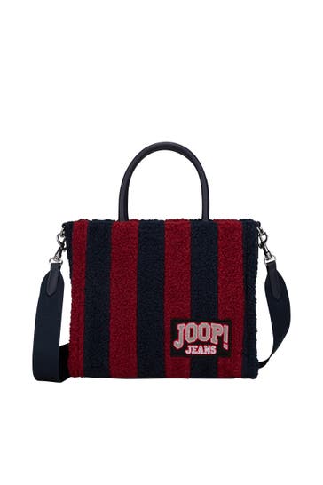 JOOP! Handtasche Squadra Aurelia navy/rot gestreift