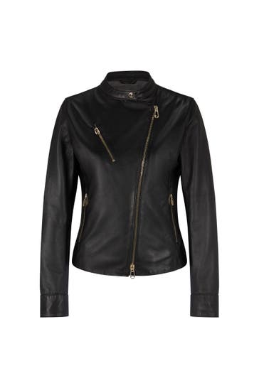 JOOP! Lederjacke Livia schwarz