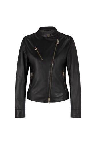 JOOP! Lederjacke Livia schwarz