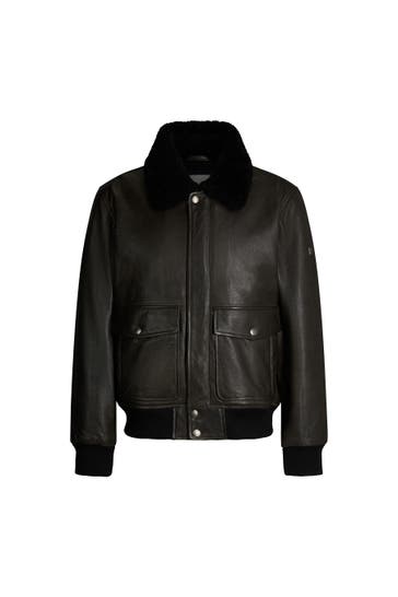 JOOP! Lederjacke Falko grau