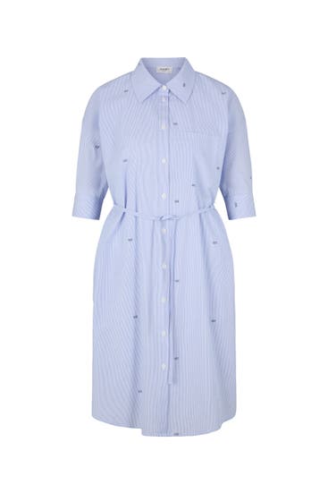 JOOP! - Casual-Bluse Dua hellblau/weiß