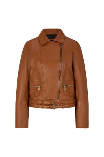 JOOP! Lederjacke Lederjacke in Cognac cognac