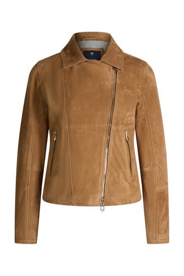 JOOP! Lederjacke Luisa hellbraun