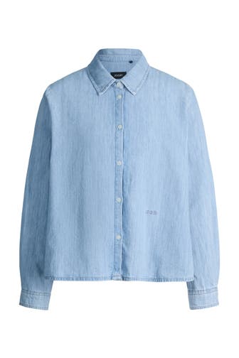 JOOP! Casual-Bluse Urmina helles jeansblau washed