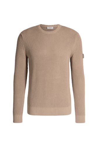 JOOP! Pullover Harono beige gerippt
