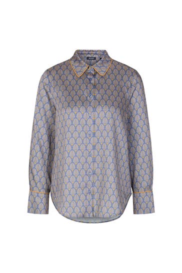 JOOP! Casual-Bluse Blia hellblau/beige/gelb