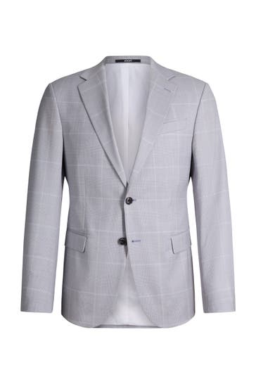 JOOP! Business-Sakko Hodge hellblau kariert Regular Fit