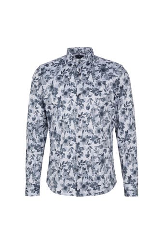 JOOP! Casual-Hemd Pai grau/offwhite Slim Fit