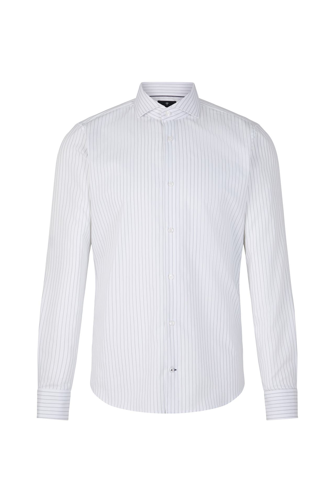 JOOP! Business-Hemd Pares Weiss / Grau Slim Fit, Bild 1