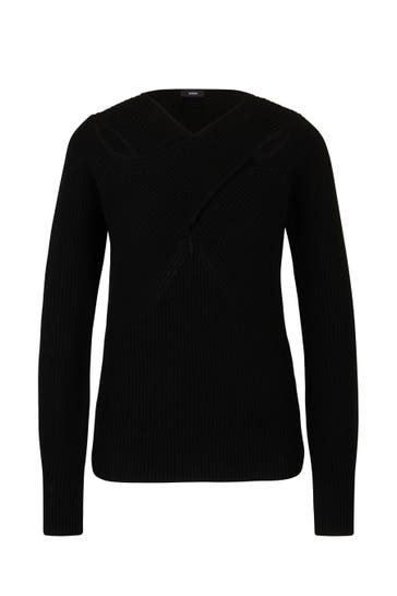 JOOP! Pullover Strick-Pullover in Schwarz schwarz