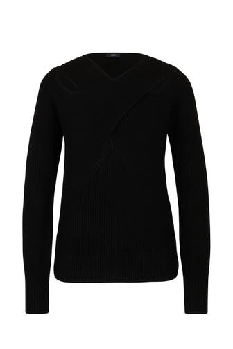JOOP! Pullover Strick-Pullover in Schwarz schwarz