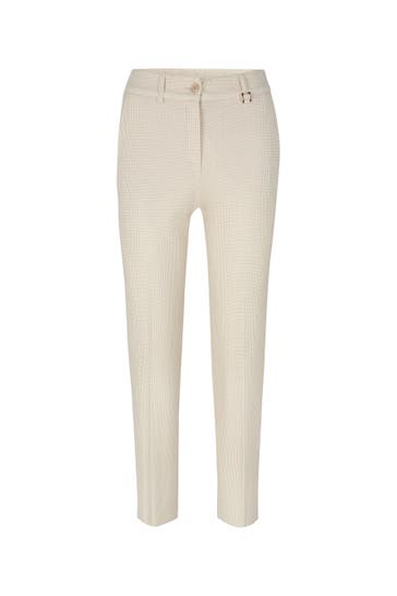JOOP! Business-Hose Petunia beige/ecru Slim