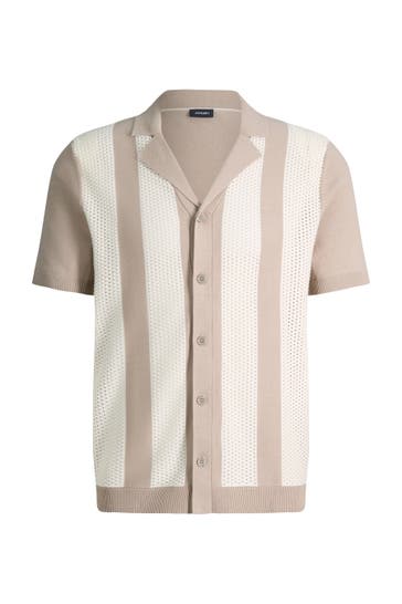 JOOP! Pullover Galvo sand/creme gestreift