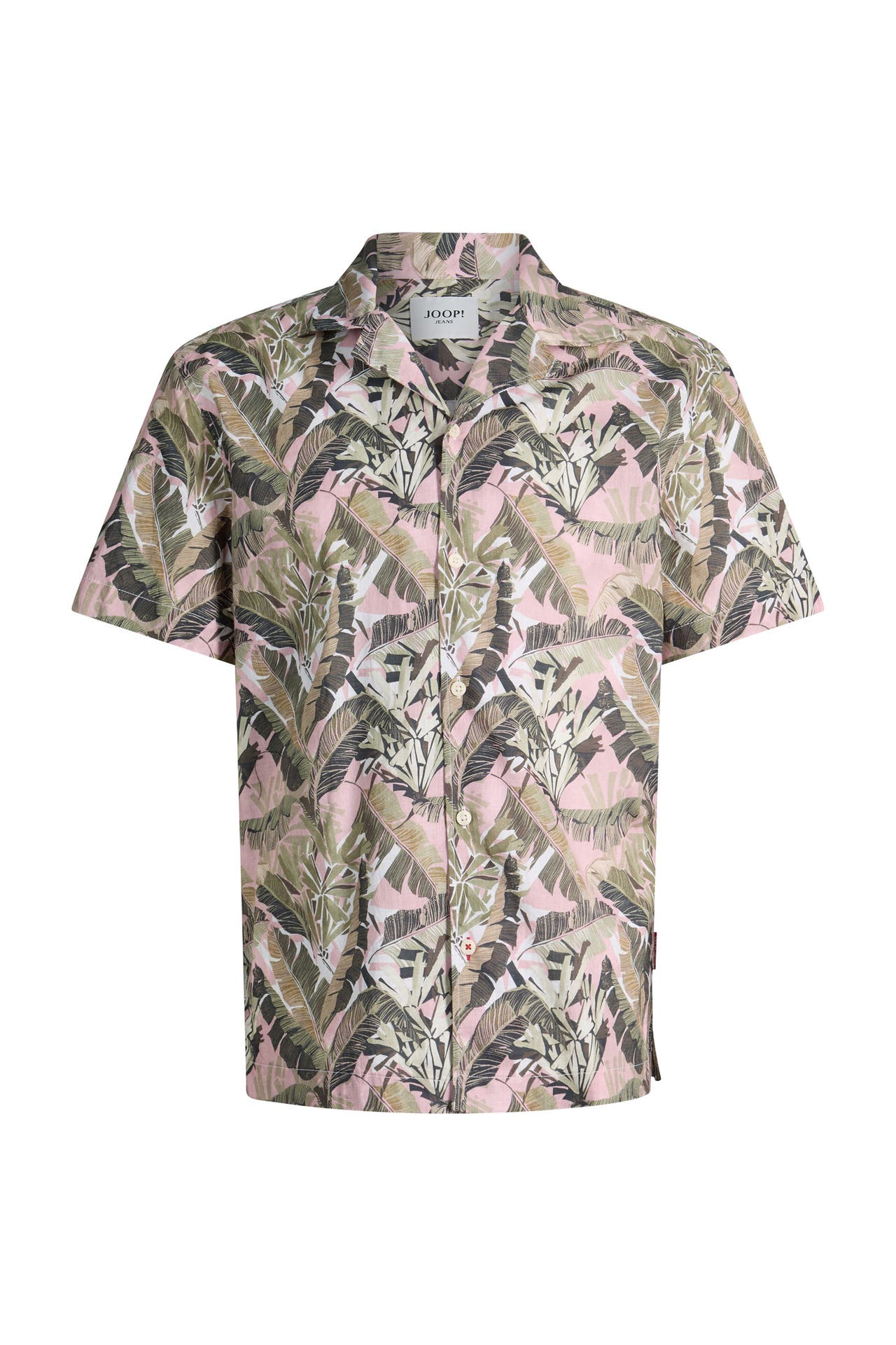 JOOP! Kurzarmhemd Hanes altrosa/khaki gemustert Regular Fit, Bild 1