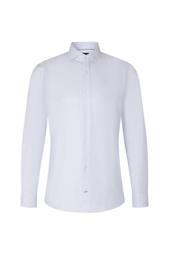 JOOP! Business-Hemd Pares weiß gestreift Slim Fit