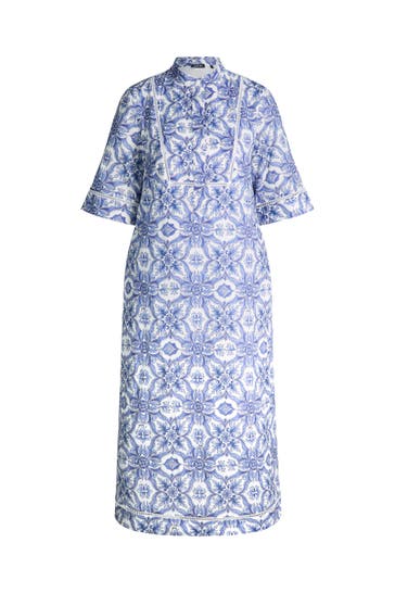 JOOP! Casual-Kleid Desa weiß/blau gemustert