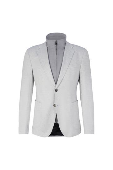 JOOP! Business-Sakko Hutching Hellgrau Slim Fit