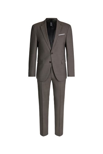 JOOP! Anzug Travel Herby-Blayr taupe Slim Fit