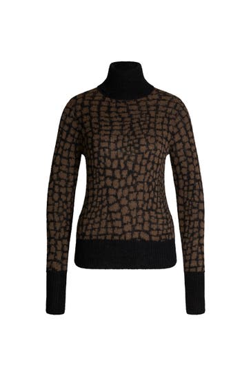 JOOP! Pullover Kordula schwarz/braun gemustert