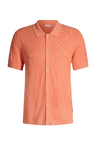 JOOP! Kurzarmhemd Rasmo hellorange Regular Fit