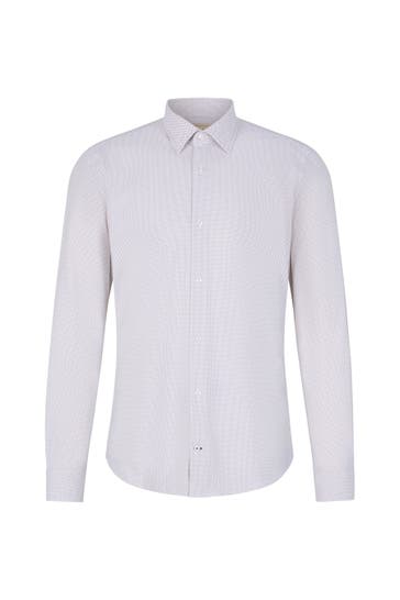 JOOP! Business-Hemd Travel Pit blau Slim Fit