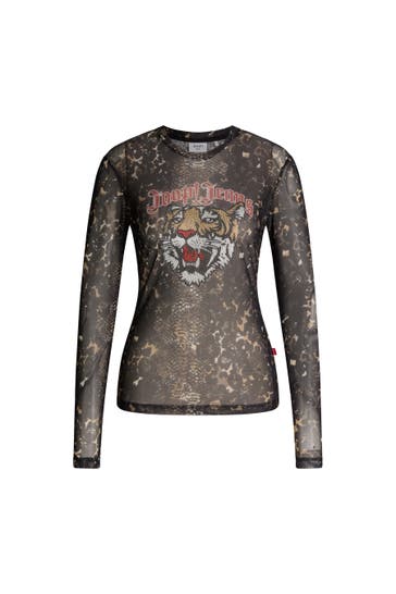 JOOP! T-Shirt Tulipa braun/beige gemustert