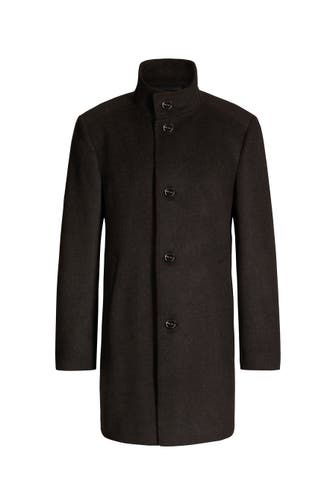 JOOP! Wollmantel Maron dunkelbraun