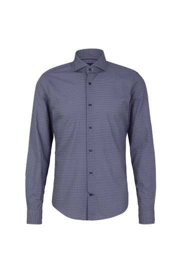 JOOP! Business-Hemd Pai grau/blau Slim Fit