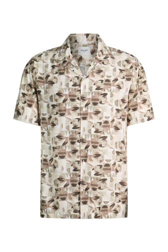 JOOP! Kurzarmhemd Hanes beige Regular Fit