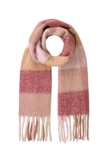 JOOP! Schal Agustina rosé/beige kariert