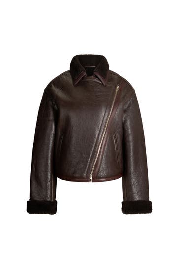 JOOP! Lederjacke Lucy dunkelbraun